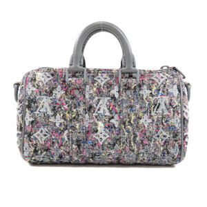 Louis Vuitton Handbag Felt Leather Keepall LV